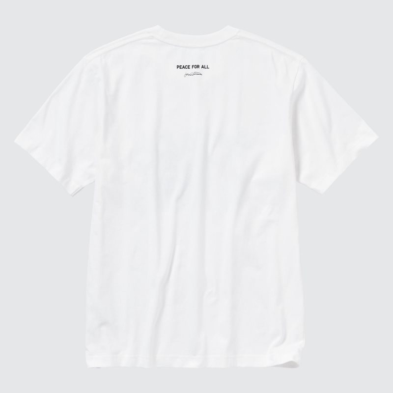 Camiseta Uniqlo Peace For All Julian Opie Short-sleeve Graphic Hombre Blancas | 3981640