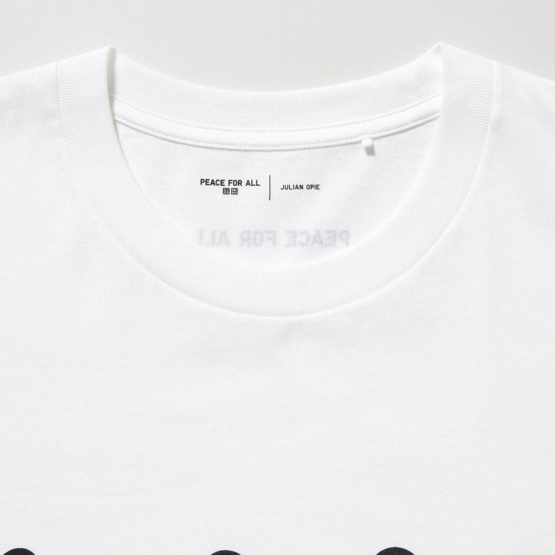 Camiseta Uniqlo Peace For All Julian Opie Short-sleeve Graphic Hombre Blancas | 3981640