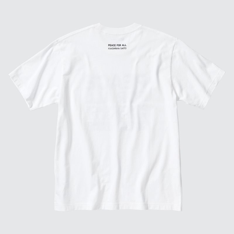 Camiseta Uniqlo Peace For All Kashiwa Sato Short-sleeve Graphic Hombre Blancas | 9293974