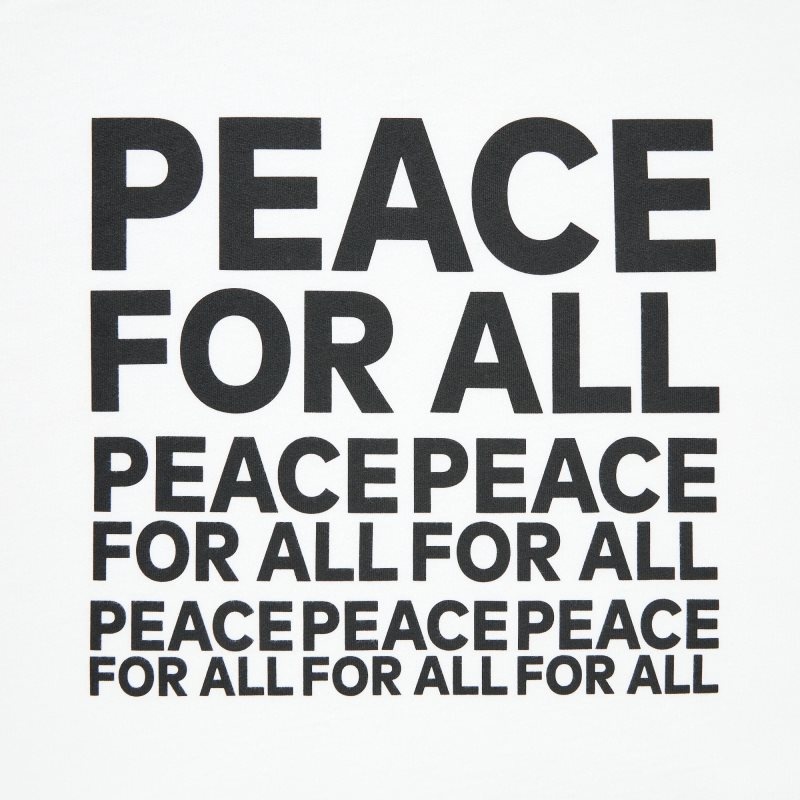 Camiseta Uniqlo Peace For All Kashiwa Sato Short-sleeve Graphic Hombre Blancas | 9293974