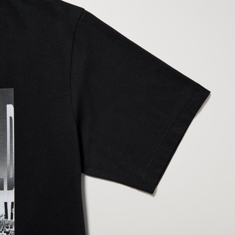 Camiseta Uniqlo Peace For All Kosuke Kawamura Short-sleeve Graphic Hombre Negras | 2285126