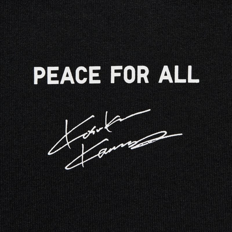 Camiseta Uniqlo Peace For All Kosuke Kawamura Short-sleeve Graphic Hombre Negras | 2285126