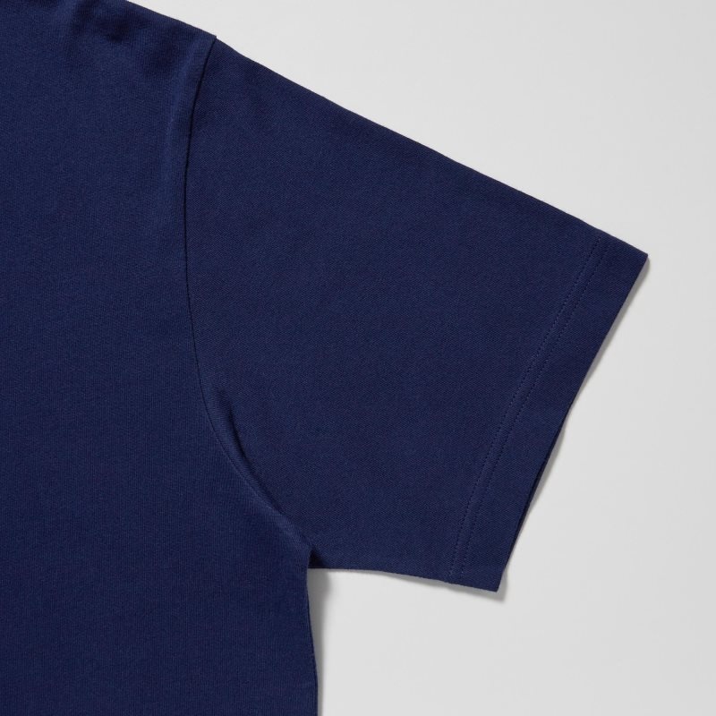 Camiseta Uniqlo Peace For All Lisa Larson Short-sleeve Graphic Hombre Azul Marino | 7271539