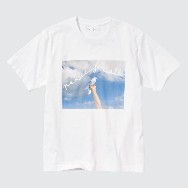 Camiseta Uniqlo Peace For All Magnum Photos Short-sleeve Graphic Hombre Blancas | 7236922