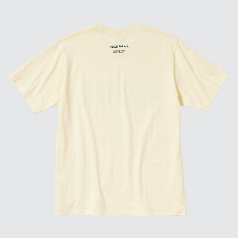 Camiseta Uniqlo Peace For All Peanuts Short-sleeve Graphic Hombre Amarillo | 6565337