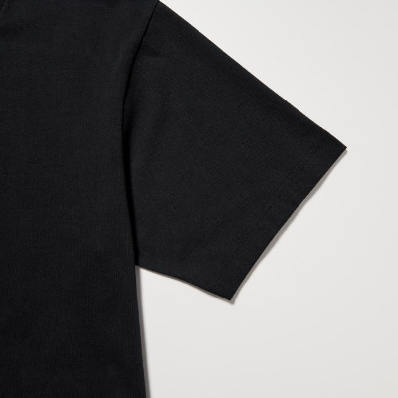 Camiseta Uniqlo Peace For All Short-sleeve Graphic Rei Inamoto Mujer Negras | 6511387