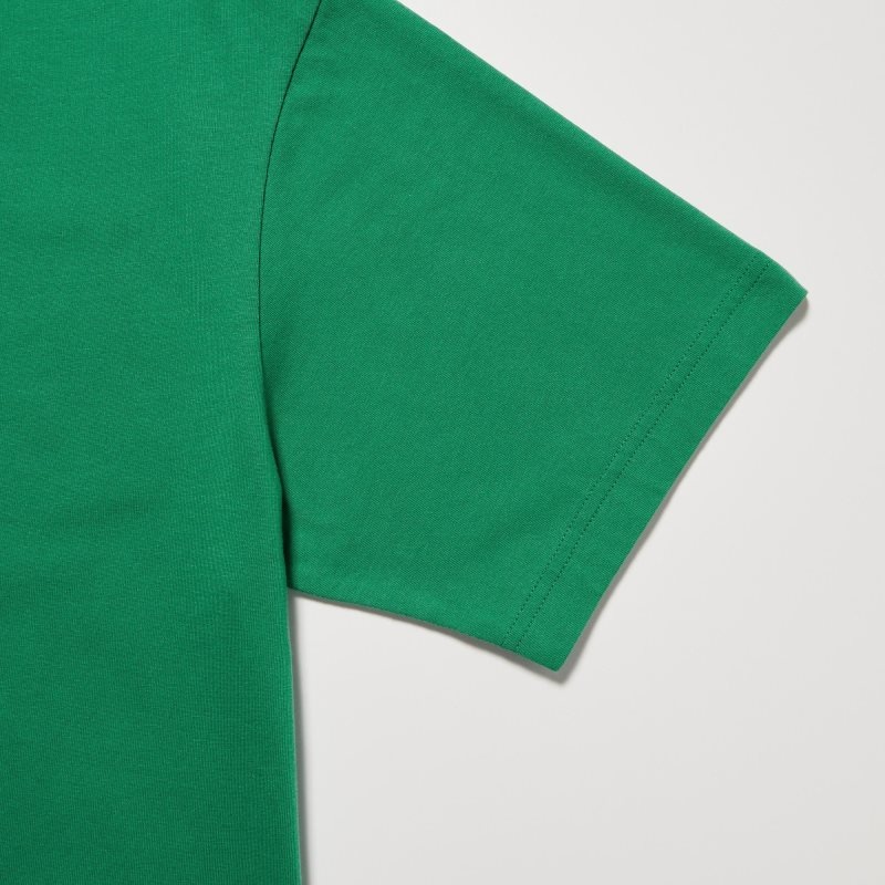Camiseta Uniqlo Peace For All Short-sleeve Graphic Christophe Lemaire Hombre Verde | 5546001