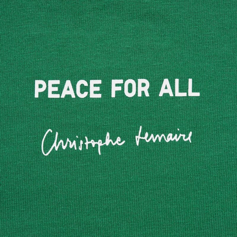 Camiseta Uniqlo Peace For All Short-sleeve Graphic Christophe Lemaire Hombre Verde | 5546001
