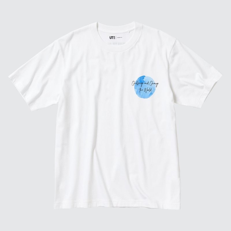 Camiseta Uniqlo Peace For All Ut Gordon Reid Short-sleeve Graphic Hombre Blancas | 2705003