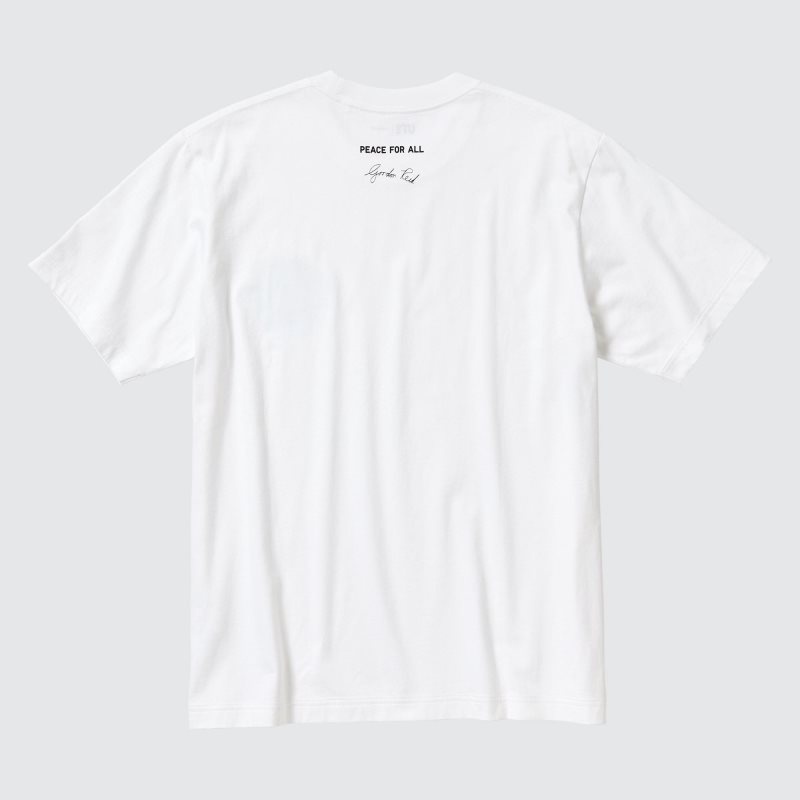 Camiseta Uniqlo Peace For All Ut Gordon Reid Short-sleeve Graphic Hombre Blancas | 2705003