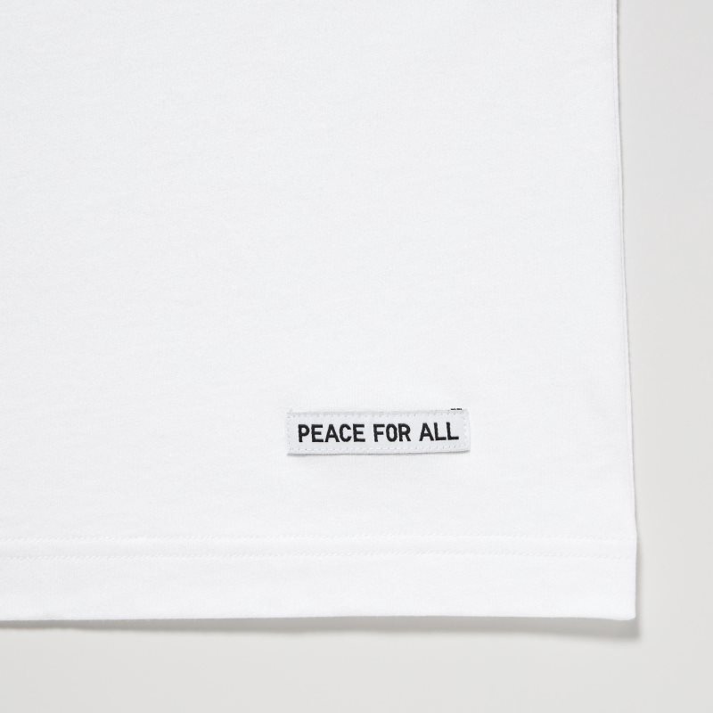 Camiseta Uniqlo Peace For All Ut Jw Anderson Short-sleeve Graphic Hombre Blancas | 4462973