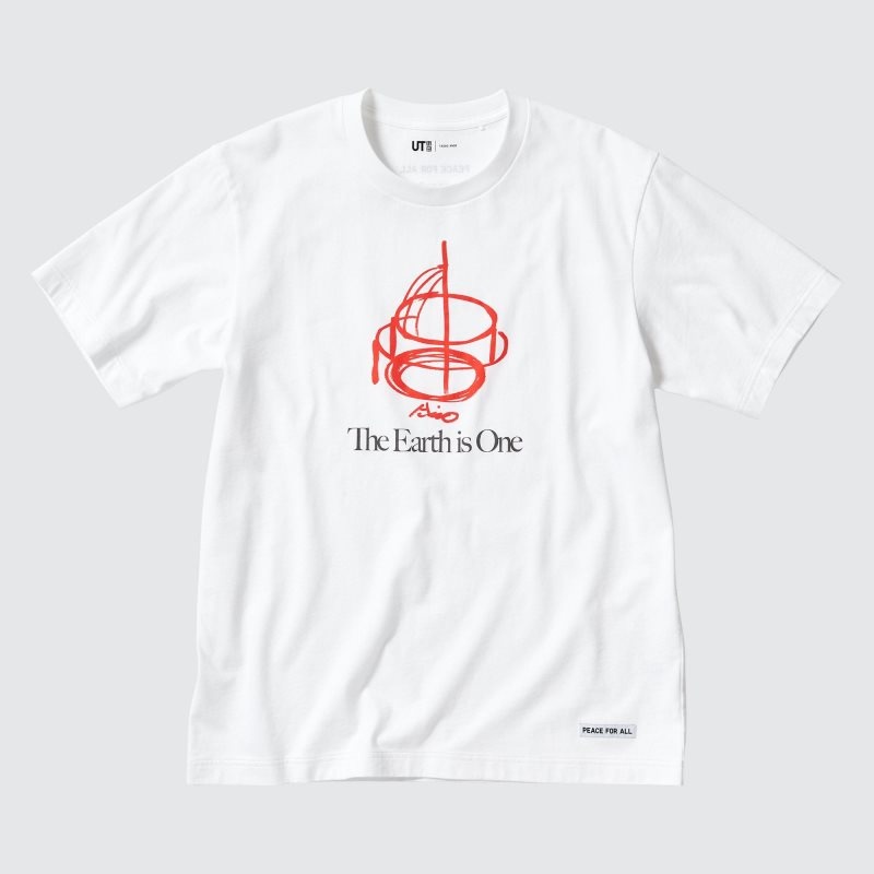 Camiseta Uniqlo Peace For All Ut Tadao Ando Short-sleeve Graphic Hombre Blancas | 8443907