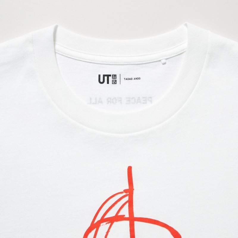 Camiseta Uniqlo Peace For All Ut Tadao Ando Short-sleeve Graphic Hombre Blancas | 8443907