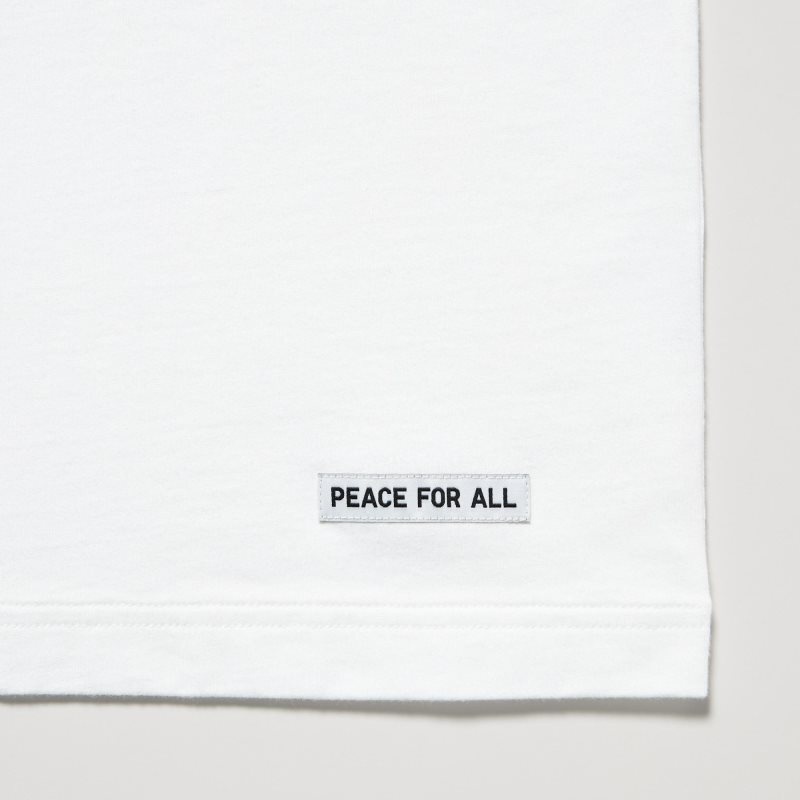Camiseta Uniqlo Peace For All Ut Tadao Ando Short-sleeve Graphic Hombre Blancas | 8443907