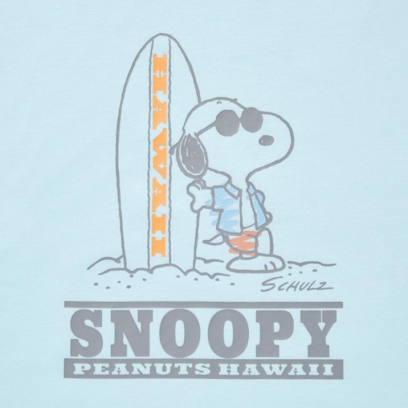 Camiseta Uniqlo Peanuts Hawaii UT Short-Sleeve Mujer Verde | 1078345