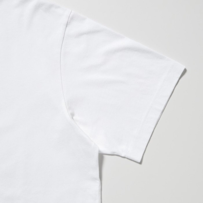 Camiseta Uniqlo Peanuts Hawaii UT Short Sleeve Mujer Blancas | 2699426