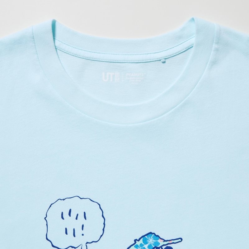 Camiseta Uniqlo Peanuts Hawaii Ut Short Sleeve Graphic Hombre Verde | 163972