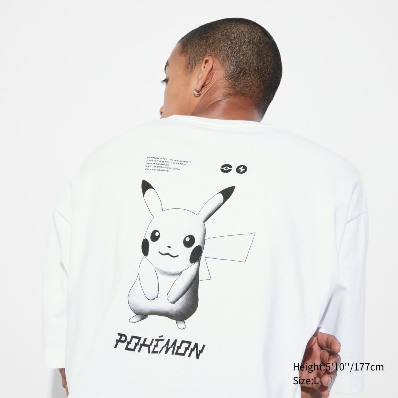 Camiseta Uniqlo Pokémon Masters Ex Ut Oversized Short-sleeve Graphic Hombre Blancas | 1740005