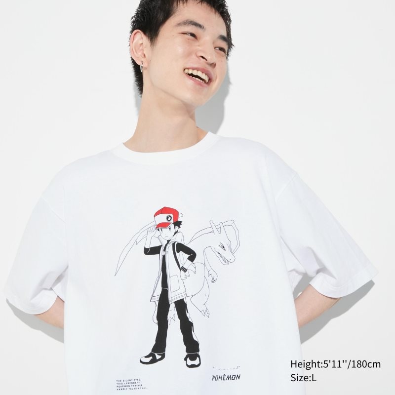 Camiseta Uniqlo Pokémon Masters Ex Ut Oversized Short-sleeve Graphic Hombre Blancas | 4404537