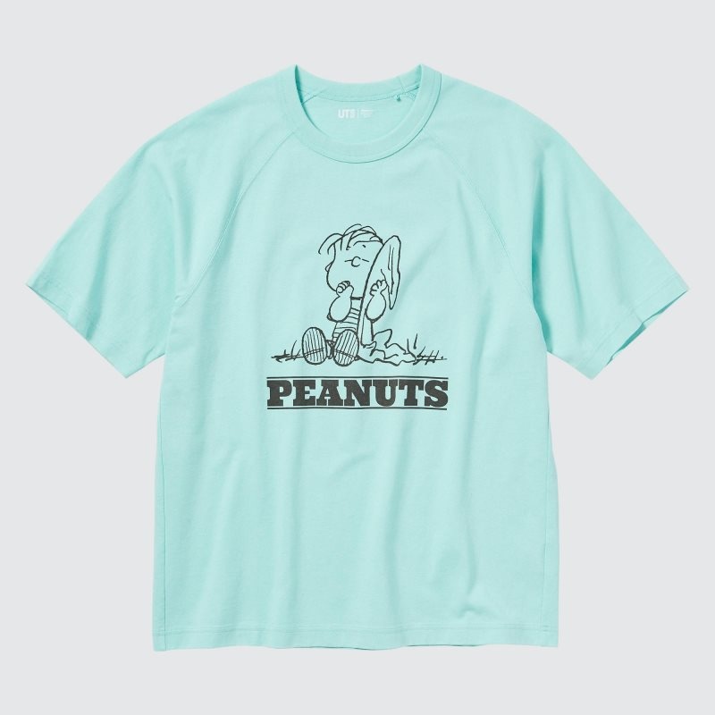 Camiseta Uniqlo Retro Peanuts Ut Oversized Short-sleeve Graphic Hombre Azules | 354963