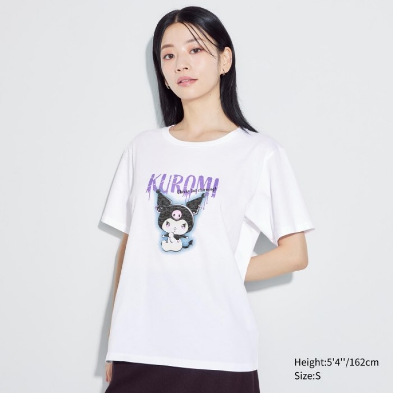 Camiseta Uniqlo Sanrio characters UT Short-Sleeve Mujer Blancas | 7584856