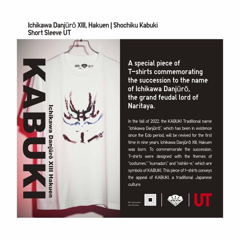 Camiseta Uniqlo Shochiku Kabuki Ut Short-sleeve Graphic Hombre Blancas | 5950524