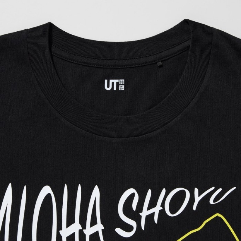 Camiseta Uniqlo The Brands Hawaii UT Short-Sleeve Aloha Shoyu Mujer Negras | 5942405