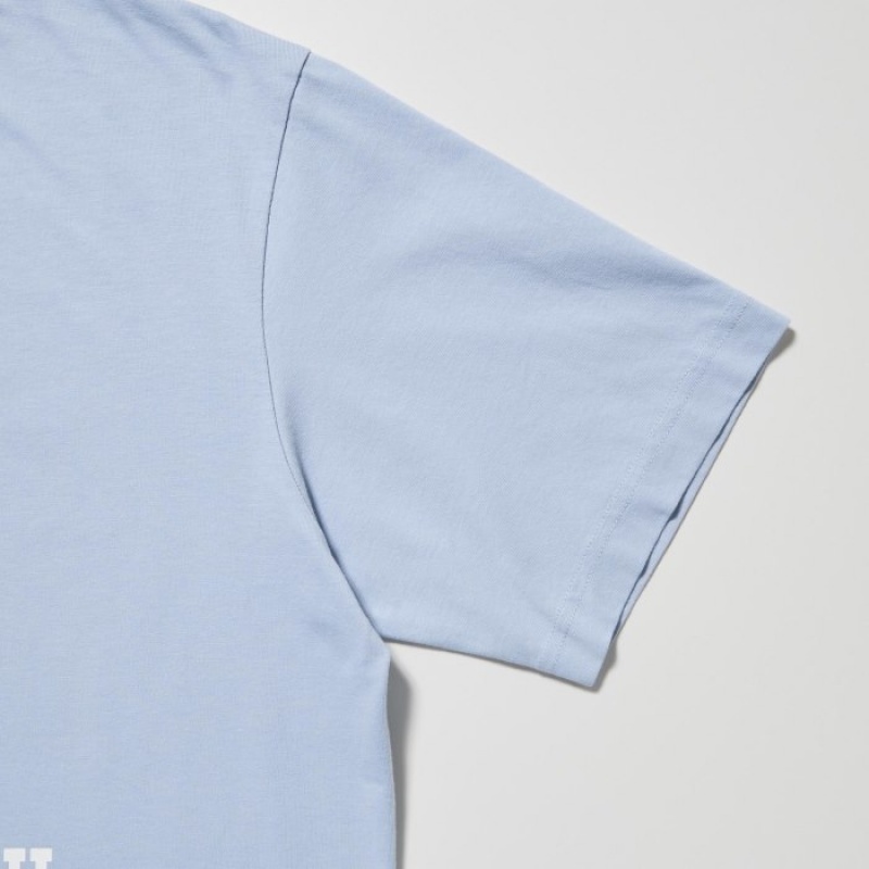 Camiseta Uniqlo The Brands Hawaii UT Short-Sleeve Matsumoto Shave Ice Mujer Azules | 2732374