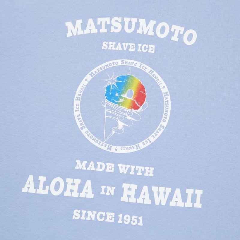 Camiseta Uniqlo The Brands Hawaii UT Short-Sleeve Matsumoto Shave Ice Mujer Azules | 2732374