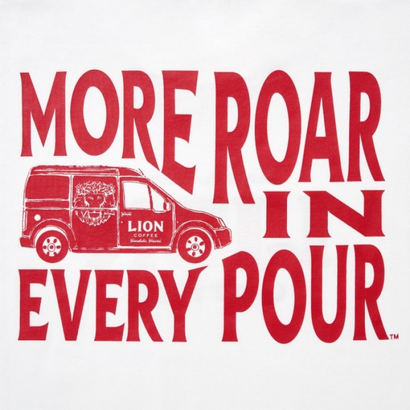 Camiseta Uniqlo The Brands Hawaii UT Short-Sleeve Lion Coffee Mujer Blancas | 2237122