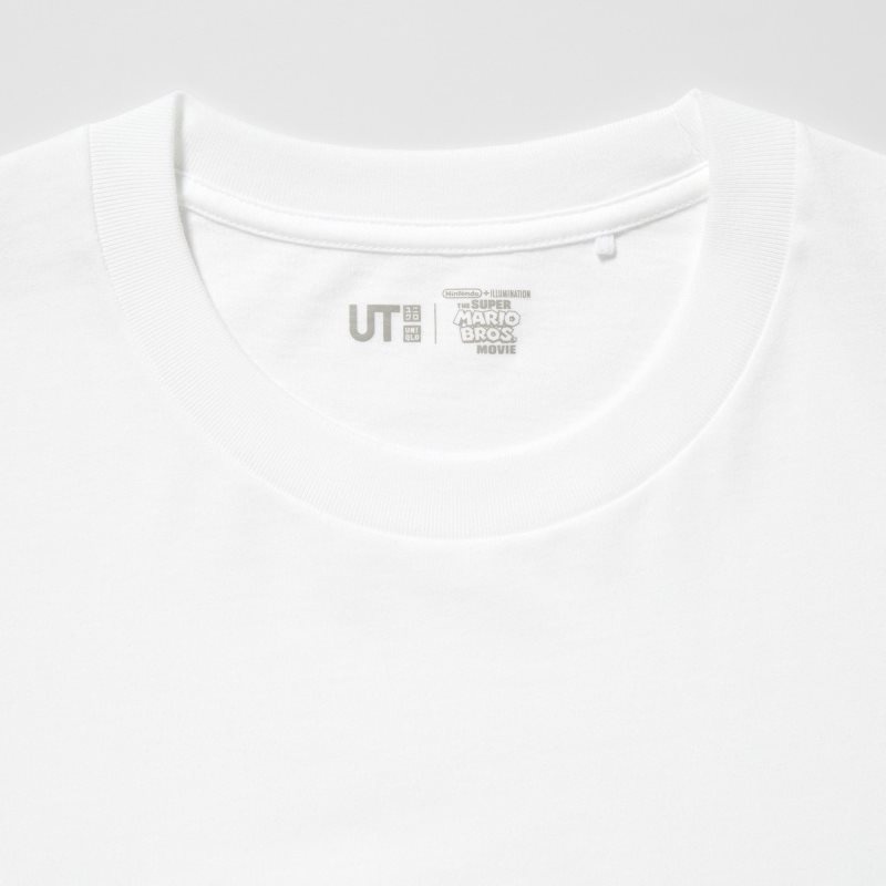 Camiseta Uniqlo The Super Mario Bros. Movie Ut Short Sleeve Graphic Hombre Blancas | 9923410