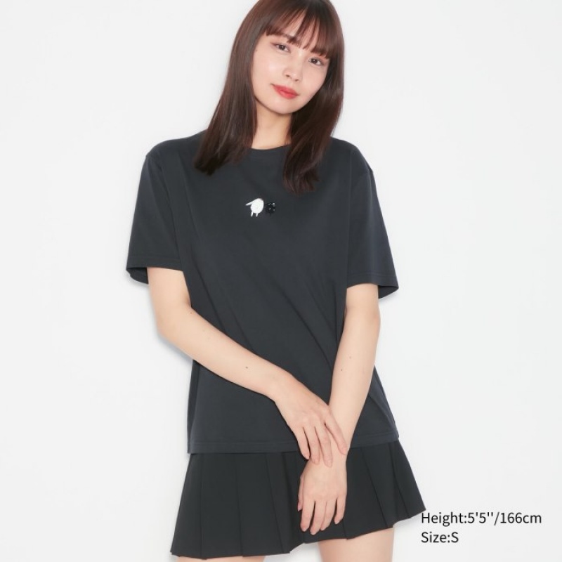 Camiseta Uniqlo The World of CLAMP UT Short Sleeve Mujer Gris | 2502818