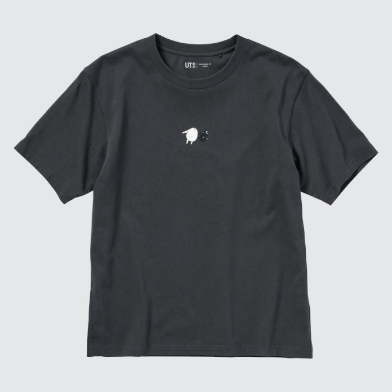 Camiseta Uniqlo The World of CLAMP UT Short Sleeve Mujer Gris | 2502818