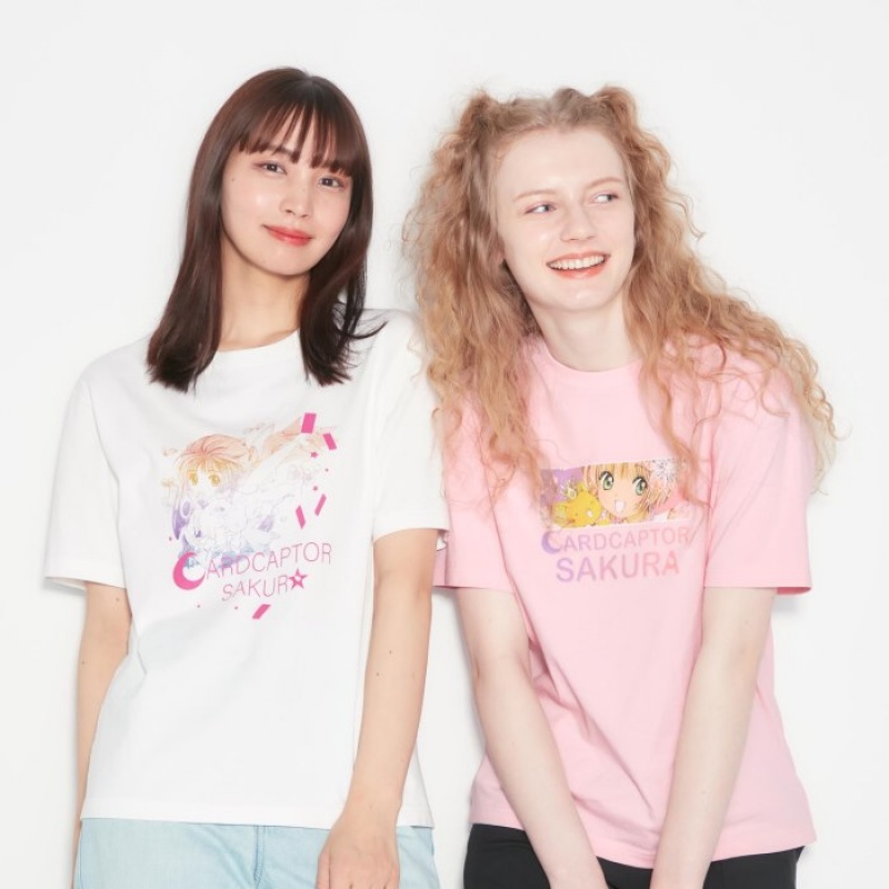 Camiseta Uniqlo The World of CLAMP UT Short Sleeve Mujer Blancas | 8383027