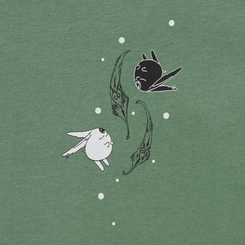 Camiseta Uniqlo The World of CLAMP UT Short Sleeve Mujer Verde | 3879242
