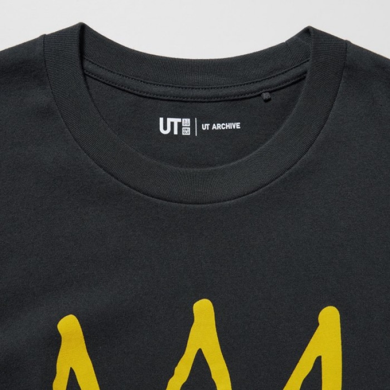 Camiseta Uniqlo UT Archive UT Short Sleeve Jean-Michel Basquiat Mujer Gris | 6225488