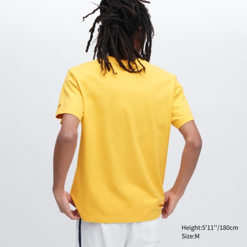 Camiseta Uniqlo UT Archive UT Short Sleeve Jean-Michel Basquiat Mujer Amarillo | 4043314