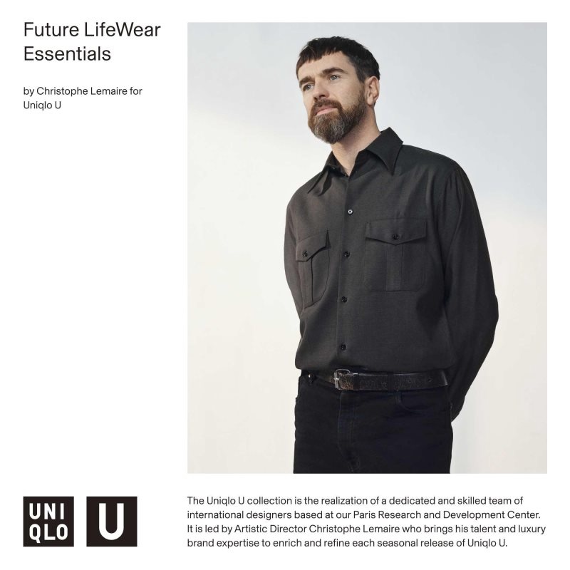 Camiseta Uniqlo U AIRism Cotton Oversized Crew Neck Half-Sleeve Hombre Negras | 9758845