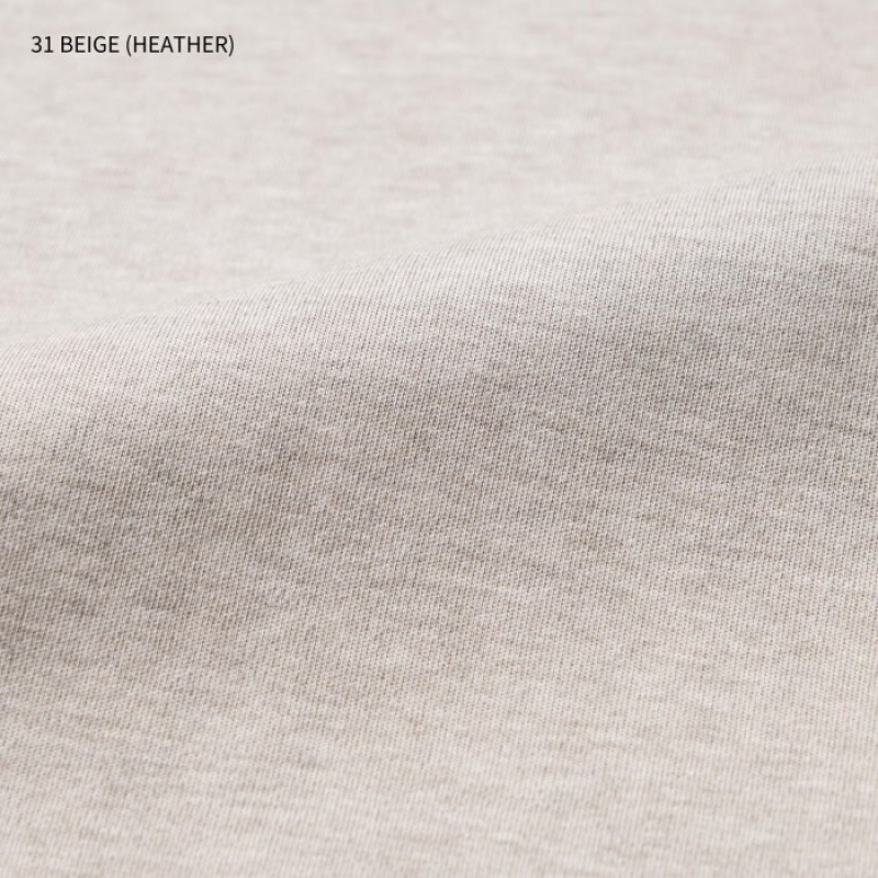 Camiseta Uniqlo U Crew Neck Short-sleeve Mujer Beige | 4896583