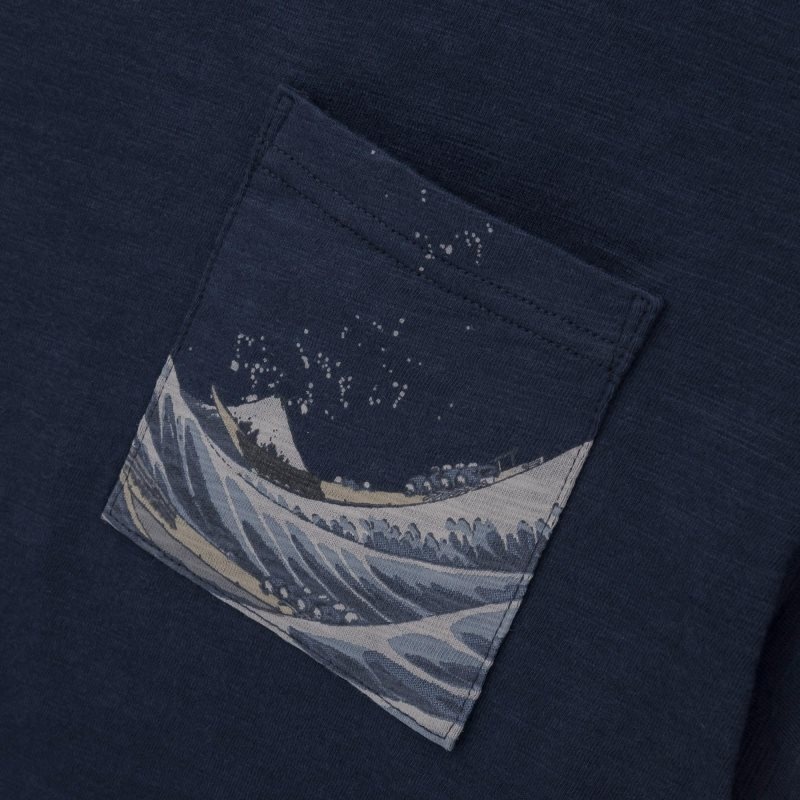 Camiseta Uniqlo Ukiyo-e Ut Short-sleeve Graphic Hombre Azul Marino | 9219948