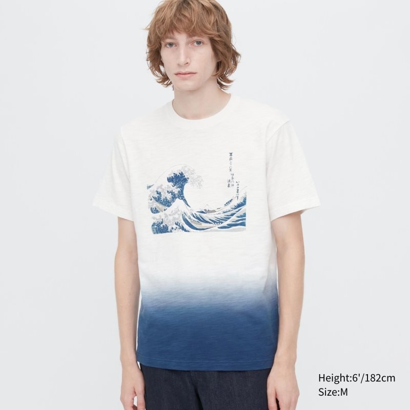 Camiseta Uniqlo Ukiyo-e Ut Short-sleeve Graphic Hombre Blancas | 1953847