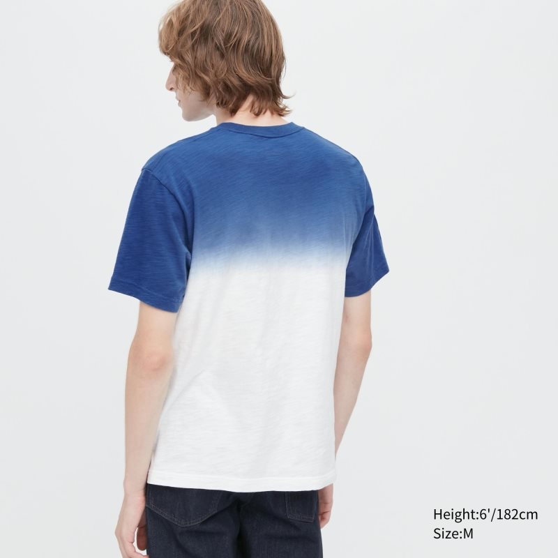 Camiseta Uniqlo Ukiyo-e Ut Short-sleeve Graphic Hombre Azules | 9068234
