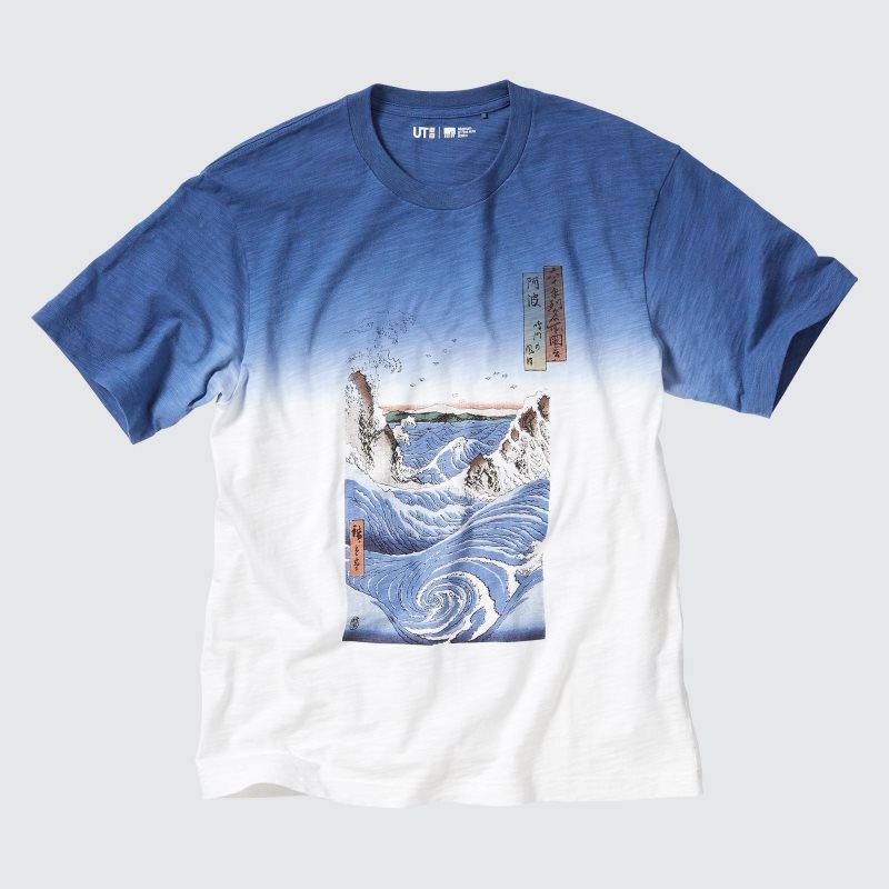 Camiseta Uniqlo Ukiyo-e Ut Short-sleeve Graphic Hombre Azules | 9068234