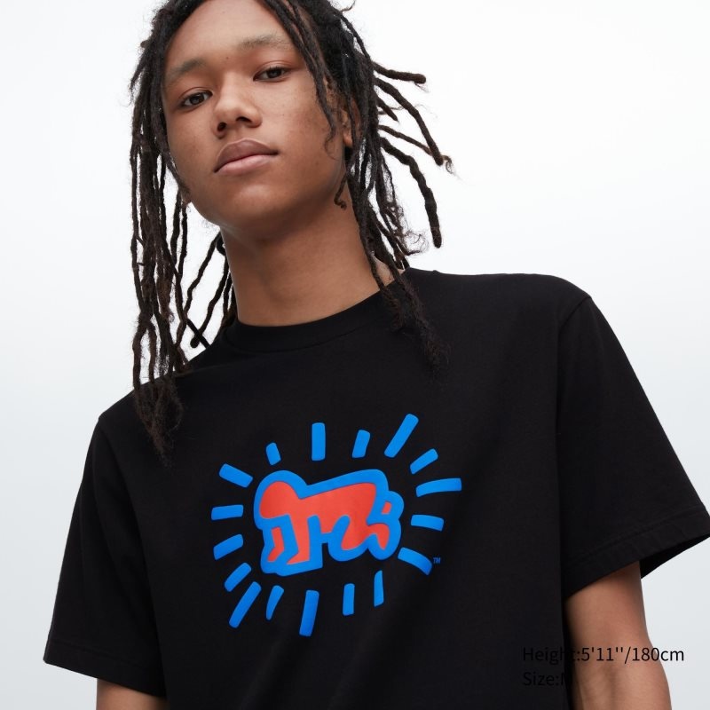 Camiseta Uniqlo Ut Archive Ut Short Sleeve Graphic Keith Haring Hombre Negras | 7273603