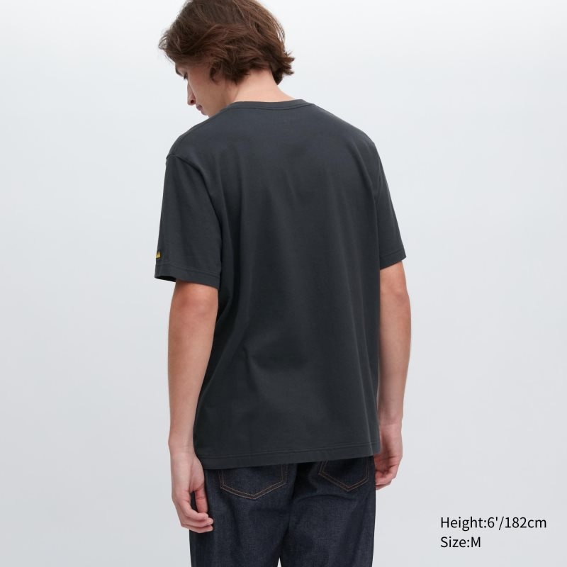 Camiseta Uniqlo Ut Archive Ut Short Sleeve Graphic Jean-michel Basquiat Hombre Gris | 7981122
