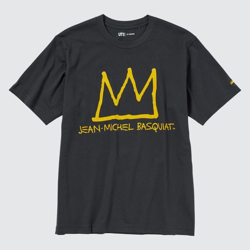 Camiseta Uniqlo Ut Archive Ut Short Sleeve Graphic Jean-michel Basquiat Hombre Gris | 7981122