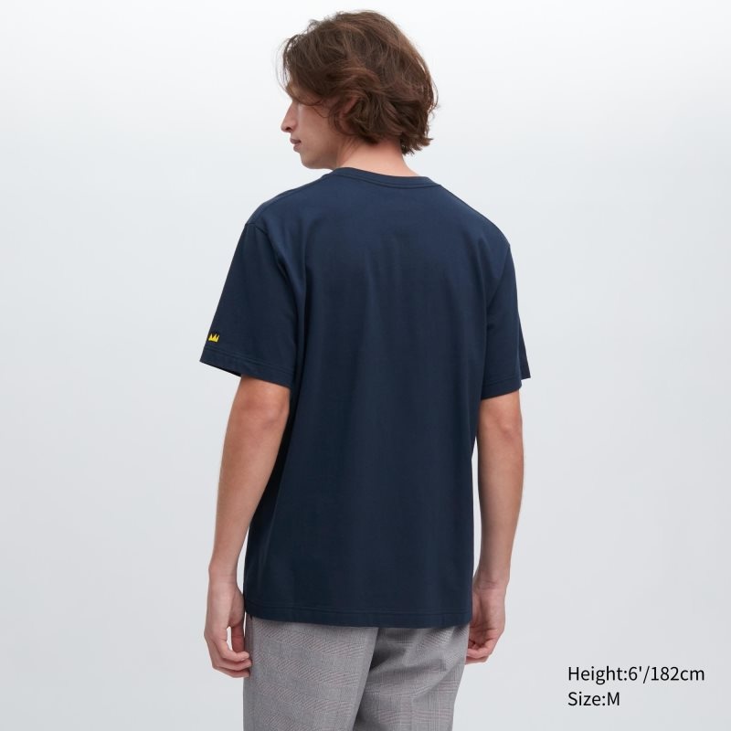 Camiseta Uniqlo Ut Archive Ut Short Sleeve Graphic Jean-michel Basquiat Hombre Azul Marino | 5557541