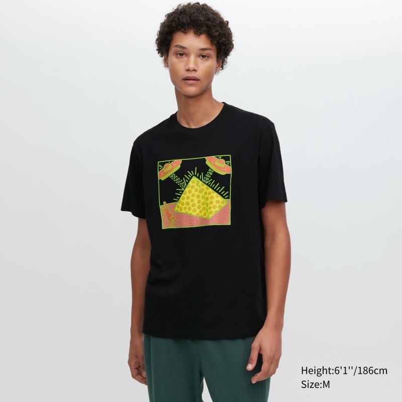 Camiseta Uniqlo Ut Archive Ut Short Sleeve Graphic Keith Haring Hombre Negras | 4167291