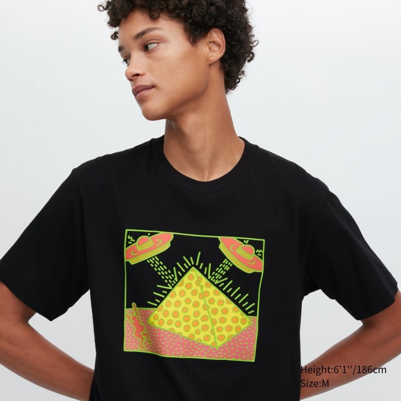 Camiseta Uniqlo Ut Archive Ut Short Sleeve Graphic Keith Haring Hombre Negras | 4167291