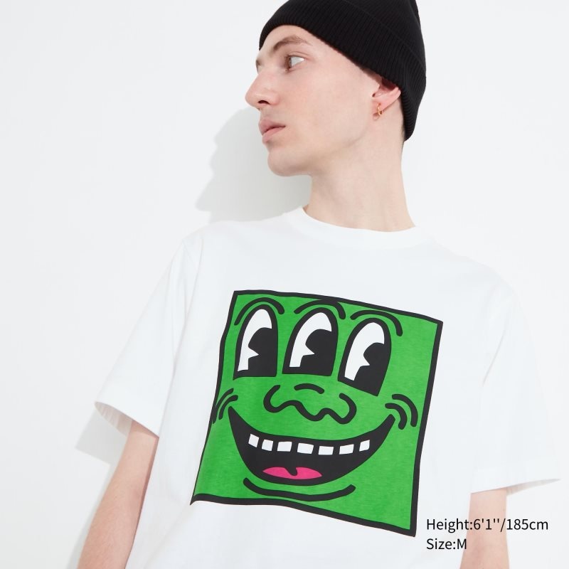 Camiseta Uniqlo Ut Archive Ut Short Sleeve Graphic Keith Haring Hombre Blancas | 6497097